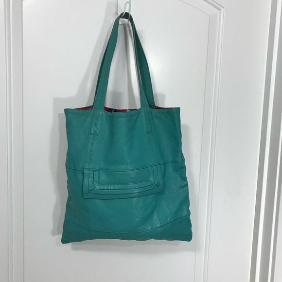 See by Chloe Teal Leather Tote Bag